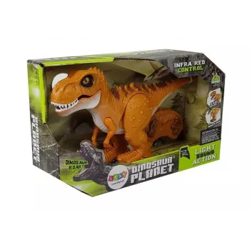 LEAN TOYS Dinozaurs ar tālvadību R/C Bronzas skaņa un gaisma