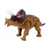 LEAN TOYS Dinozaurs Triceratops ar bateriju darbināms dzeltens