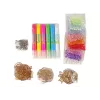 LEAN TOYS DIY Rotaslietu veidošanas komplekts ar pērlītēm un pildspalvām