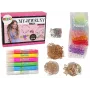 LEAN TOYS DIY Rotaslietu veidošanas komplekts ar pērlītēm un pildspalvām