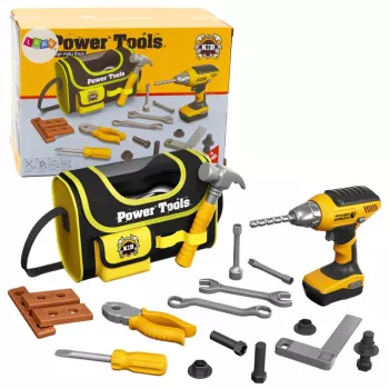 LEAN TOYS DIY Kit Instrumentu soma bezvadu urbjmašīnām, 600D poliesters, melna ar sarkaniem akcentiem