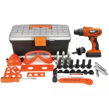 LEAN TOYS DIY komplekts instrumentu kaste ar akumulatora urbi