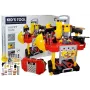 LEAN TOYS DIY komplekts ar baterijām 3in1 čemodāna darbnīca 85 elementi 56cm
