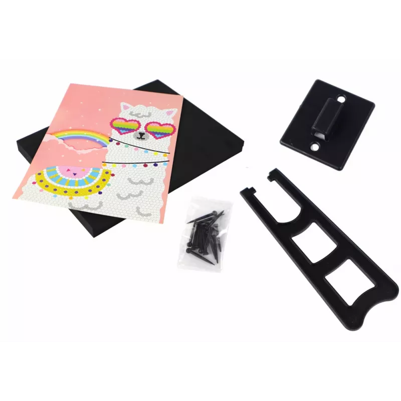 LEAN TOYS DIY Komplekts Sequins Augstpapēžu Pūces Rāmis Krāsains
