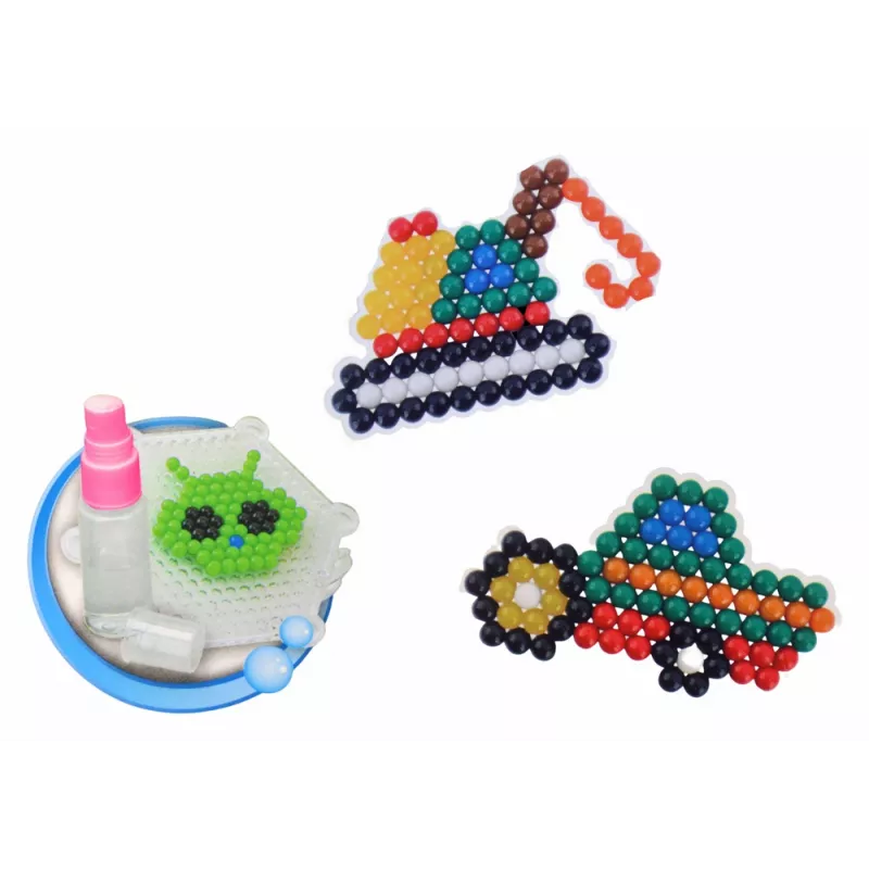 LEAN TOYS DIY Ūdens pērlīšu komplekts Magic Beads 8 krāsas Celtniecības transportlīdzekļi