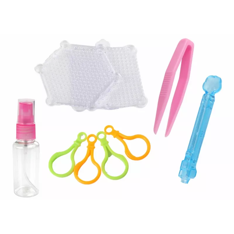 LEAN TOYS DIY Ūdens pērlīšu komplekts Magic Beads 8 krāsas Celtniecības transportlīdzekļi