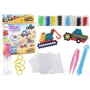 LEAN TOYS DIY Ūdens pērlīšu komplekts Magic Beads 8 krāsas Celtniecības transportlīdzekļi