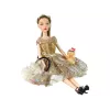 LEAN TOYS Leļļu komplekts bērniem Emily ar suni un garajiem matiem