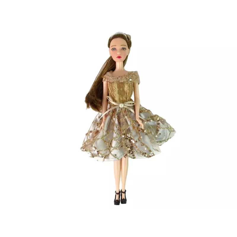 LEAN TOYS Leļļu komplekts bērniem Emily ar suni un garajiem matiem