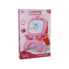 LEAN TOYS Divpusējs magnētiskais krīta dēlis Rozā ar veidnēm