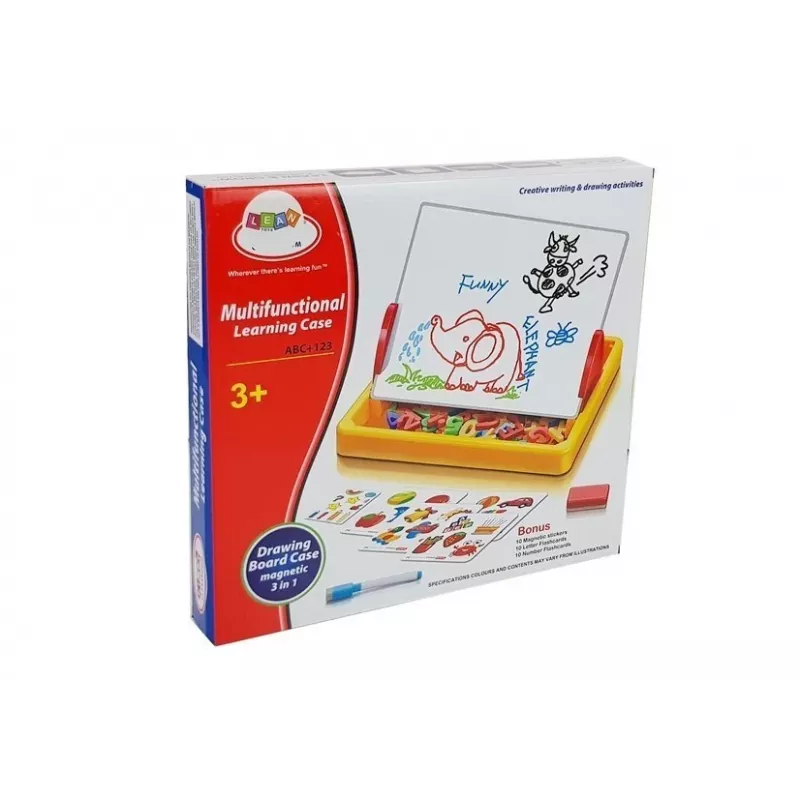 LEAN TOYS Zīmēšanas tāfele ar magnētiem