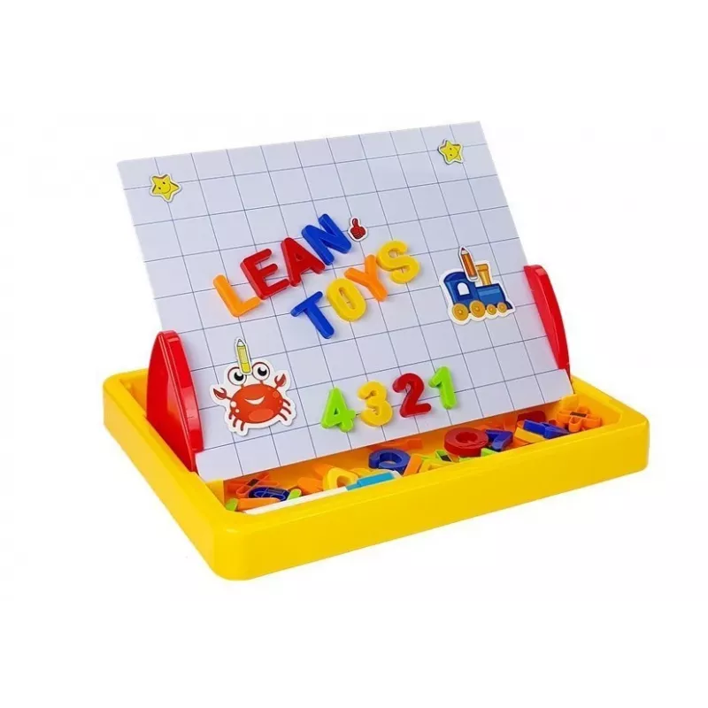 LEAN TOYS Zīmēšanas tāfele ar magnētiem