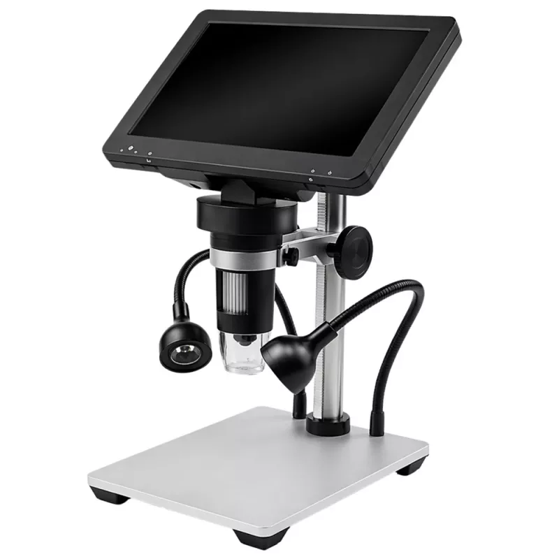 LEAN TOYS Izglītojošs digitālais mikroskops ar tālvadību, vadu, 1200X, LCD 7 collu HD kamera