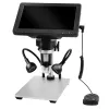 LEAN TOYS Izglītojošs digitālais mikroskops ar tālvadību, vadu, 1200X, LCD 7 collu HD kamera