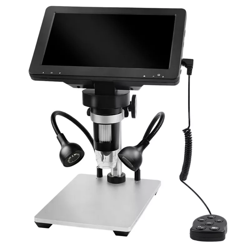 LEAN TOYS Izglītojošs digitālais mikroskops ar tālvadību, vadu, 1200X, LCD 7 collu HD kamera