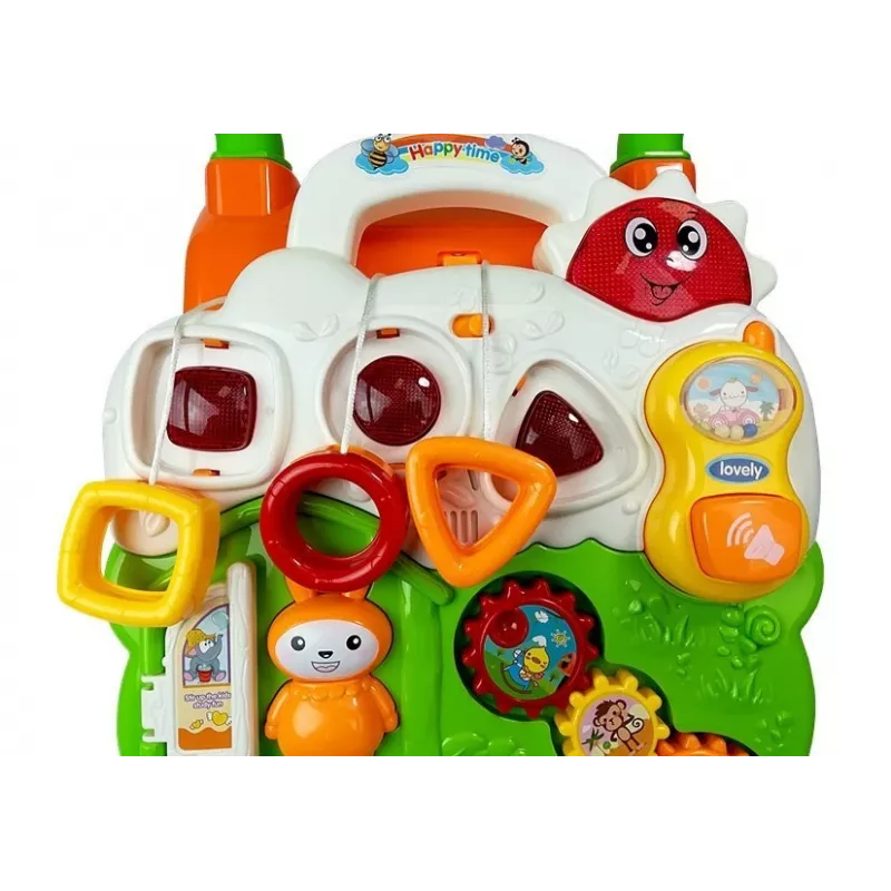 LEAN TOYS Izglītojošais stūmējs mazuļiem ar klavierēm