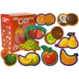 LEAN TOYS Izglītojoša Puzle Zīdaiņiem Augļi 5 Daļas 40 Gabali