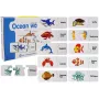 LEAN TOYS Izglītojošā Puzle Pasaules Okeāni Puzle 10 Savienojumi
