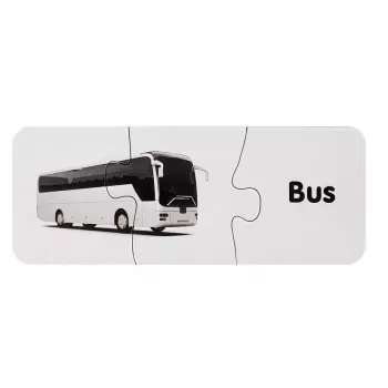 LEAN TOYS Izglītojošā Puzle Transporta Puzle 10 Savienojumi