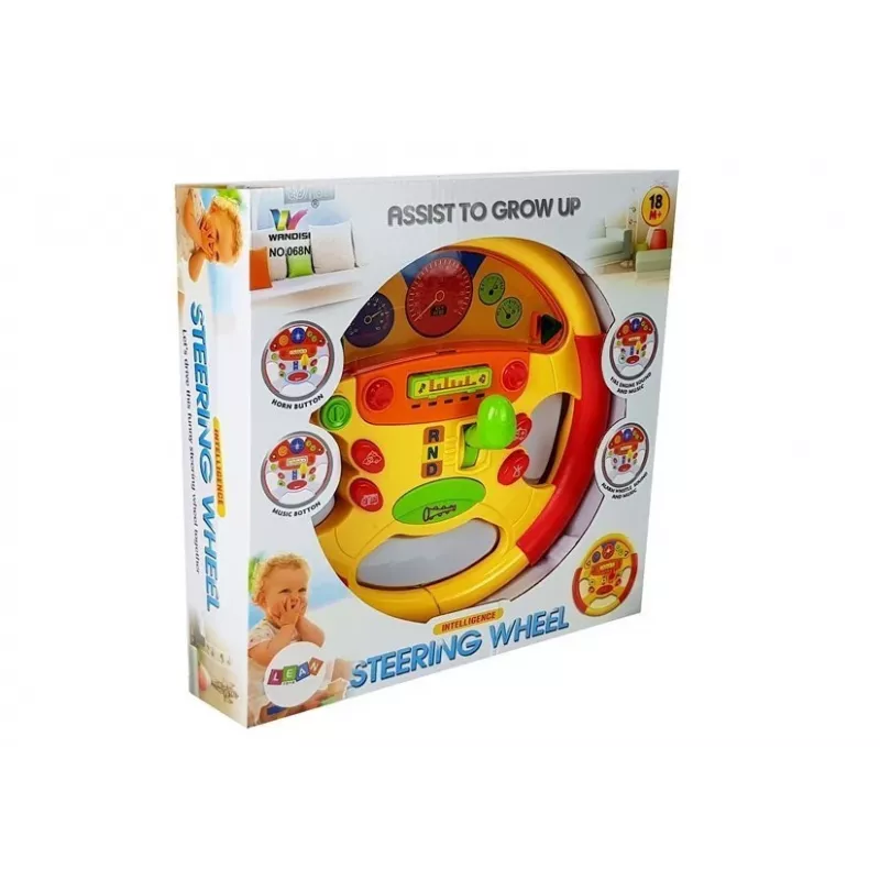 LEAN TOYS Izglītojoša stūre mazulim ar skaņas un gaismas efektiem