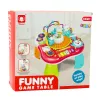 LEAN TOYS Izglītojošais galds ar interaktīvu mūzikas paneli un klavierēm 2-in-1 sarkans
