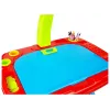 LEAN TOYS Izglītojošs galds ar projektoru, krēslu, krītiņiem, magnētiem, burtiem un cipariem