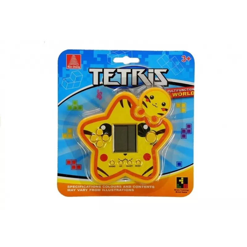 LEAN TOYS Electronic Game Tetris Star Yellow
