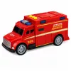 LEAN TOYS Avārijas transportlīdzeklis ātrā palīdzība ar gaismām un skaņām sarkans 1:32