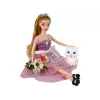 LEAN TOYS Emily Long Hair White Cat Baby Doll