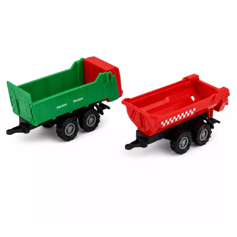 LEAN TOYS Lauku sēta ar traktoru, lauksaimniecības transportlīdzekļiem, dzīvniekiem un piederumiem – 28 daļu rotaļu komplekts