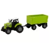 LEAN TOYS Lauku traktors ar piekabi, gaismām un skaņām, zaļš