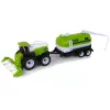 LEAN TOYS Lauksaimniecības transportlīdzekļu komplekts Traktors Kombains Cisterne Puspiekabe