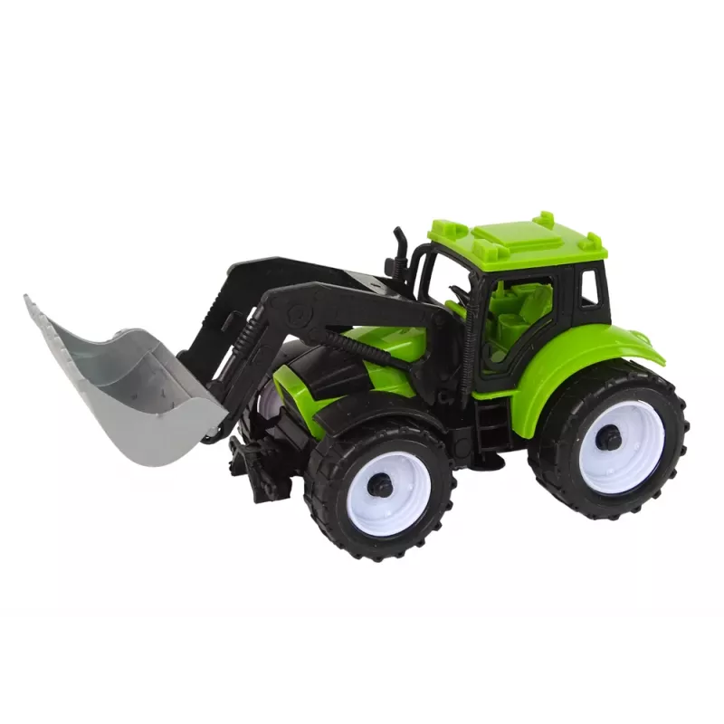 LEAN TOYS Lauksaimniecības transportlīdzekļu komplekts Traktors Kombains Cisterne Puspiekabe