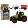 LEAN TOYS Zemnieka traktora komplekts + 2 lauksaimniecības mašīnas Saimniecības kravas auto komplekts