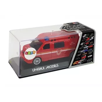LEAN TOYS Fire Department Auto ar auklu ar gaismu un skaņu