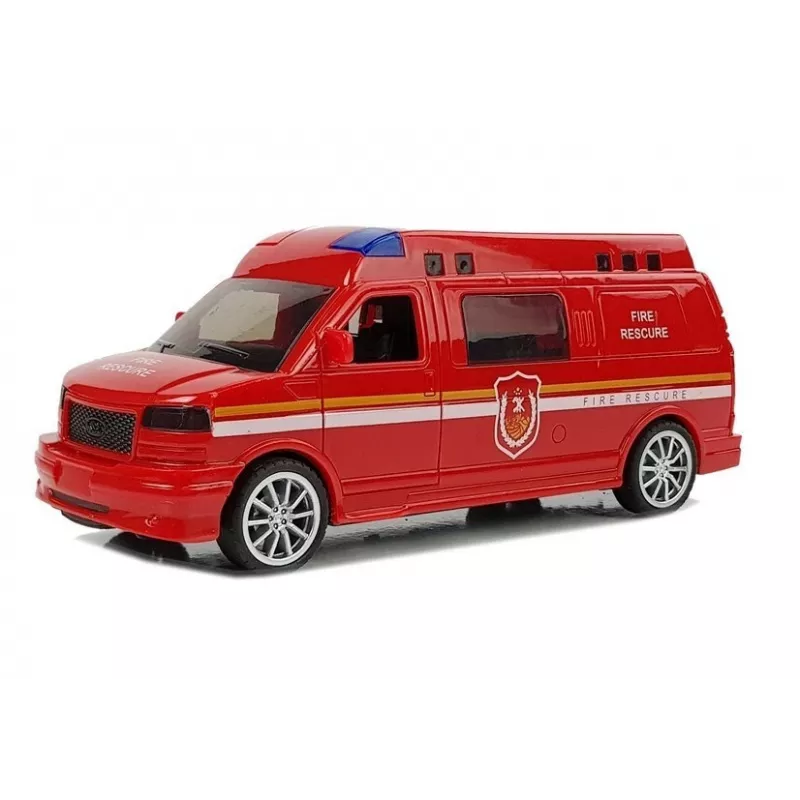 LEAN TOYS Fire Department Auto ar auklu ar gaismu un skaņu