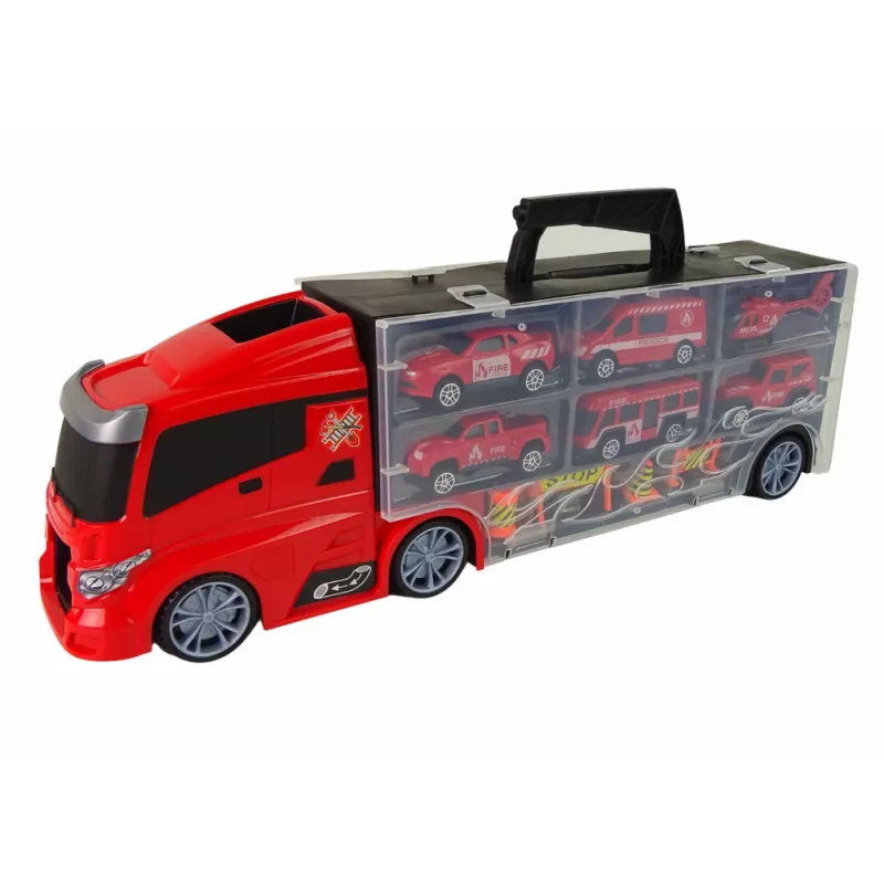 LEAN TOYS Fire Department Truck Tow Truck Toy Cars Set