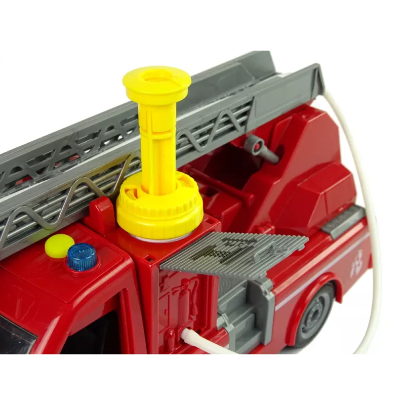 LEAN TOYS Fire Truck Red Water Sounds Lights