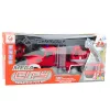 LEAN TOYS ugunsdzēsēju mašīna ar izbīdāmu kāpņu strēli un ūdens liešanas funkciju 1:24 RC transportlīdzeklis