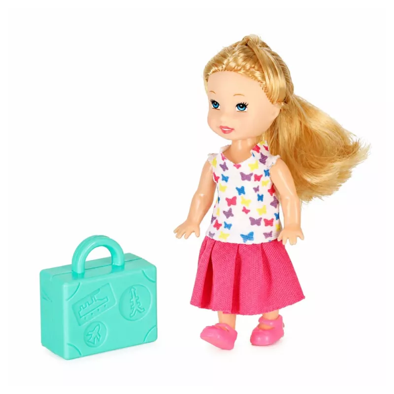 LEAN TOYS Salokāma 2-in-1 Leļļu pasažieru lidmašīna Rozā – Transformējama leļļu māja 30 cm lellēm