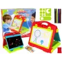 LEAN TOYS Saliekams 2in1 Tāfeles Koferis - Krīts un Marķieris