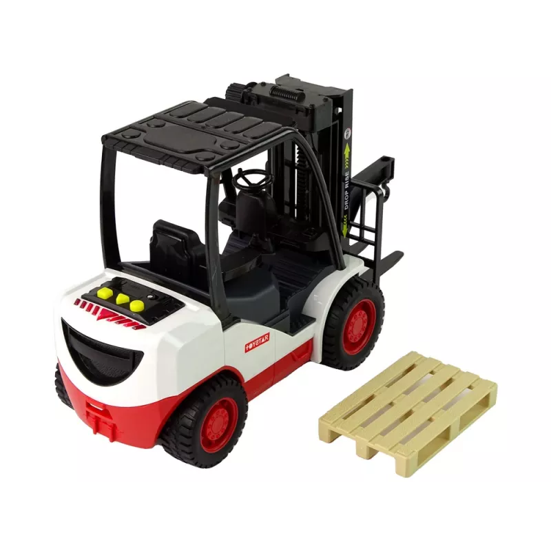 LEAN TOYS Autoiekrāvējs ar kustīgu dakšu paletei