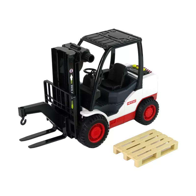 LEAN TOYS Autoiekrāvējs ar kustīgu dakšu paletei