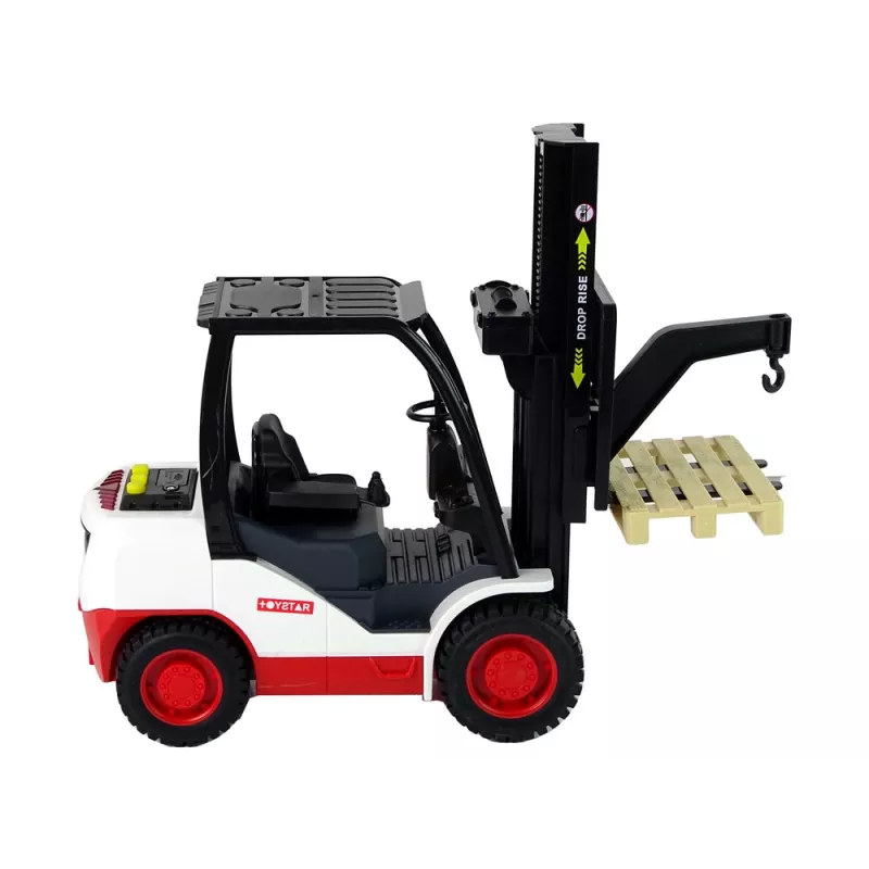 LEAN TOYS Autoiekrāvējs ar kustīgu dakšu paletei