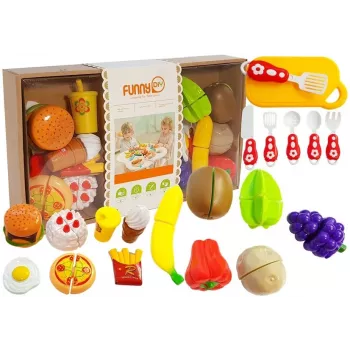 LEAN TOYS Augļu un dārzeņu griešanas komplekts