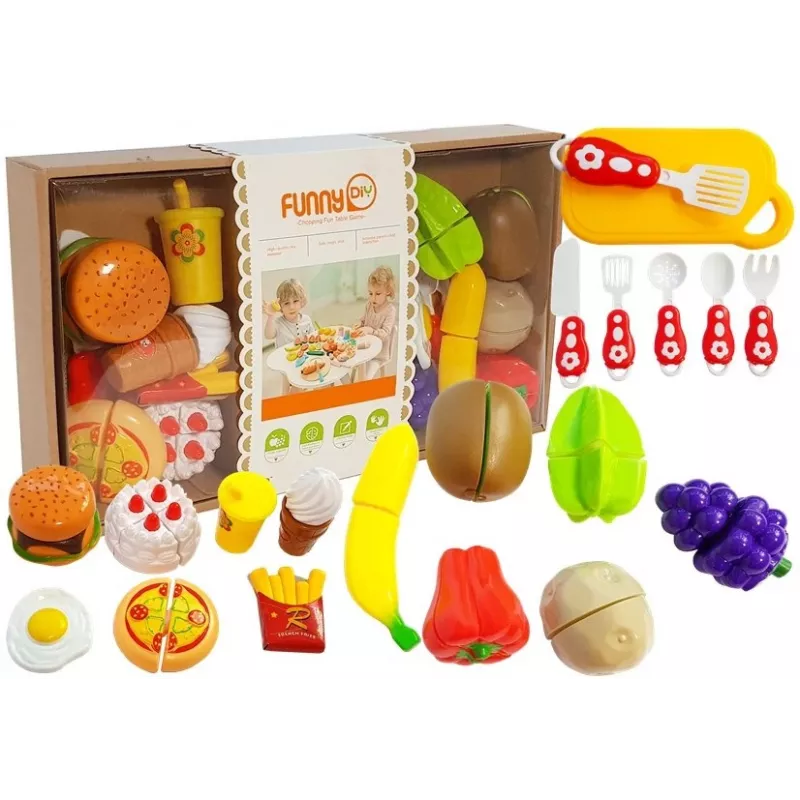 LEAN TOYS Augļu un dārzeņu griešanas komplekts