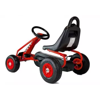 LEAN TOYS G201 Pedāļu Go-Kart Sarkans