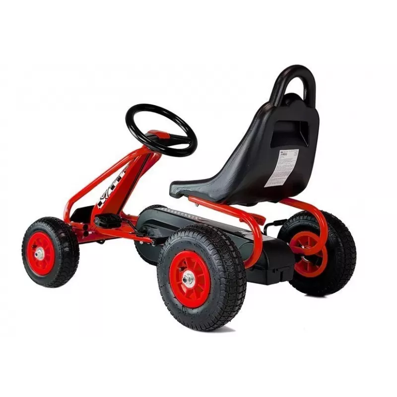 LEAN TOYS G201 Pedāļu Go-Kart Sarkans