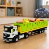 LEAN TOYS Zaļš pārtikas pārvadāšanas kravas auto 1:40 liešanas modelis
