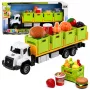 LEAN TOYS Zaļā pārtikas pārvadāšanas kravas automašīna 1:55